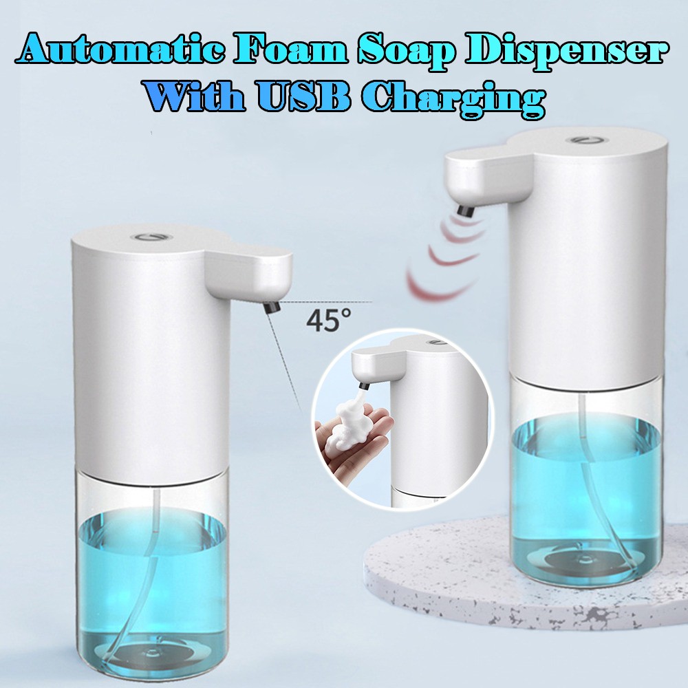 New USB Charging Automatic Induction Soap Liquid Dispenser Touchless Smart Sensor Auto Foaming Liquid Soap Dispenser Hand Washer