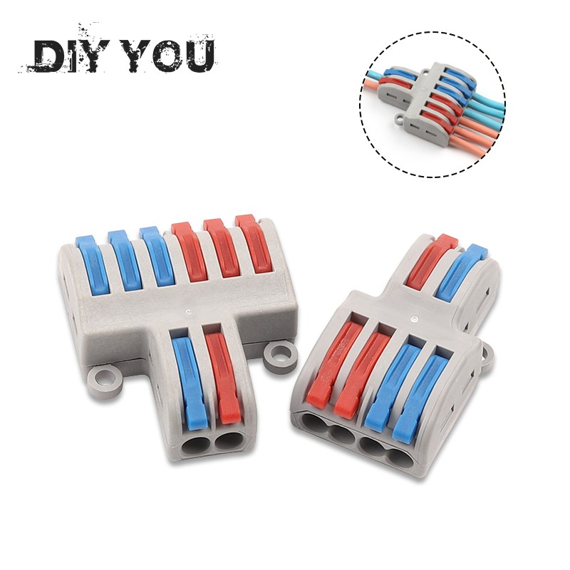 5/10pcs/lot SPL-42/62 Mini Quick Wire Connector Universal Wiring Cable Connector Push In Connector Terminal Block DIY You