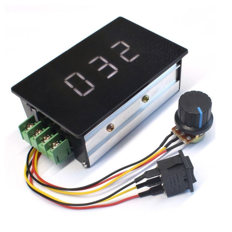 Motor speed controller, 0-100% adjustable digital display, DC 6-60V, U4LA conversion