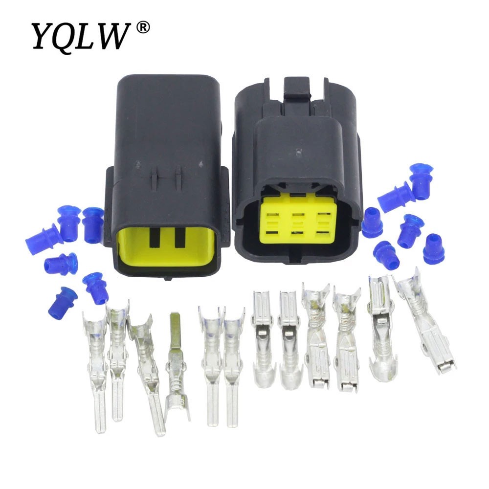 1.8mm Connector 6 Pin DJ70616Y-1.8-11/21 Waterproof Electrical Wire Connector Oxygen Sensor Connector Plug Automotive Connector