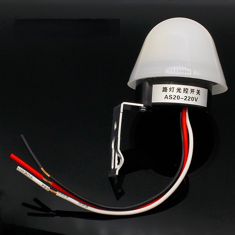 Automatic Auto On Off Photovoltaic Street Light Switch DC AC 220V 50-60Hz 10A Photo Control Sensor Switch Photoswitch