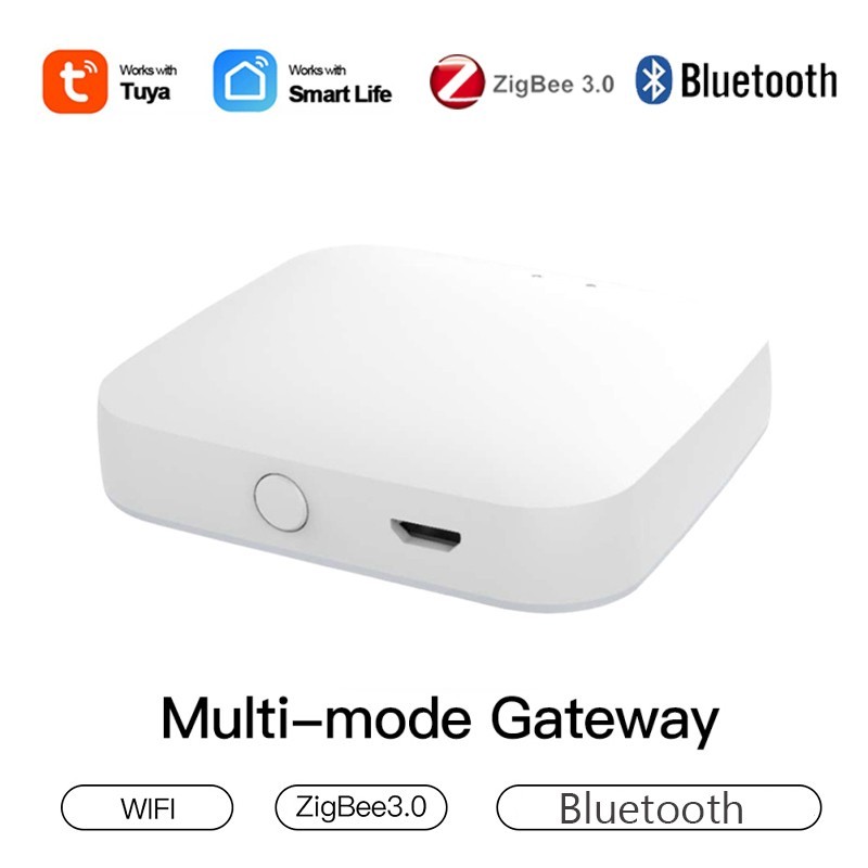 Tuya ZigBee Smart Gateway Multi-mode Bluetooth Network Hub Smart Home Smart Life App Voice Control Work with Alexa Google Home