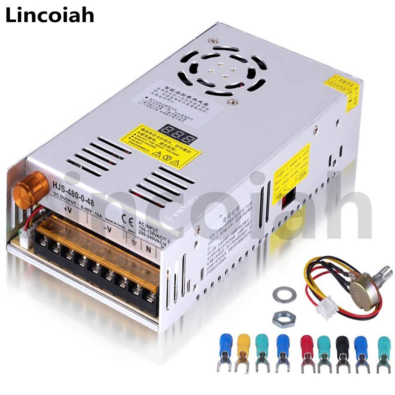 480W Digital Display Switching Power Supply 5V 12V 24V 36V 48V 60V 80V 120V 160V 220V 300V Adjustable AC/DC Switching LED SMPS