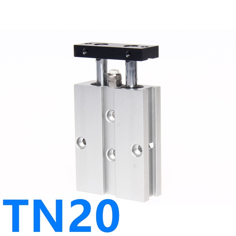 TN TN20 Same as AirTAC Twin Rod Pneumatic Cylinder TN20×100S TN20x125S TN20X150S TN20x175S TN20-200S