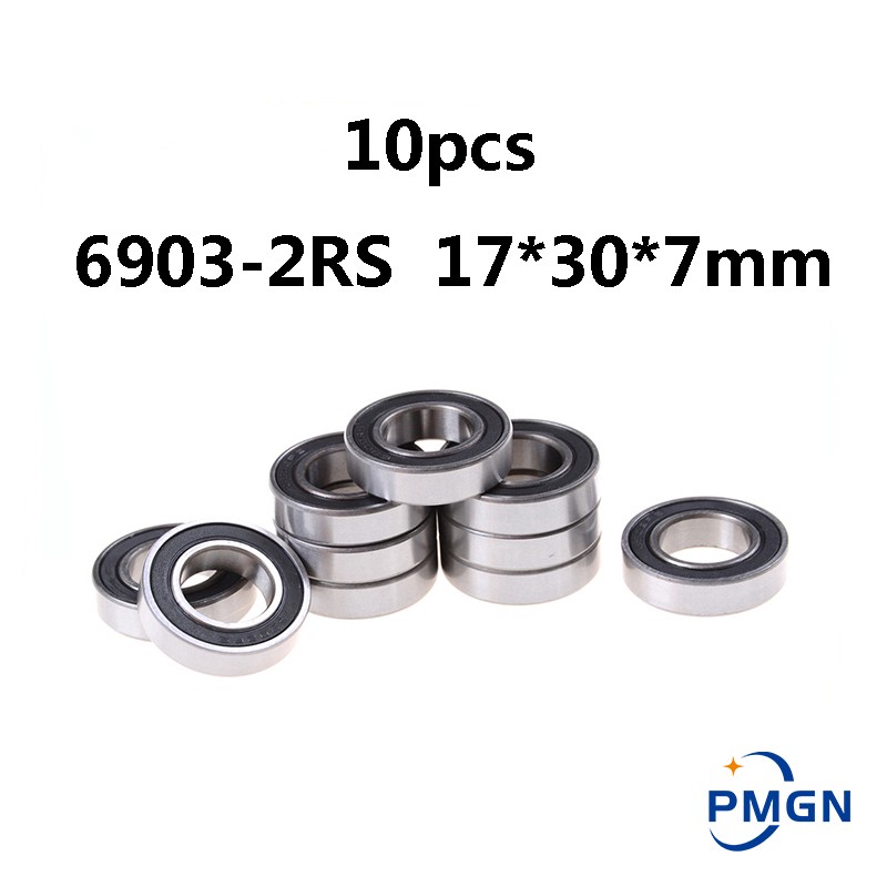 10pcs High Quality 6903RS 6903 2RS ​​6903 RS 17x30x7mm Bearing ABEC-5 Thin Section 6903 2RS ​​Ball Bearings 6903RS 61903 RS