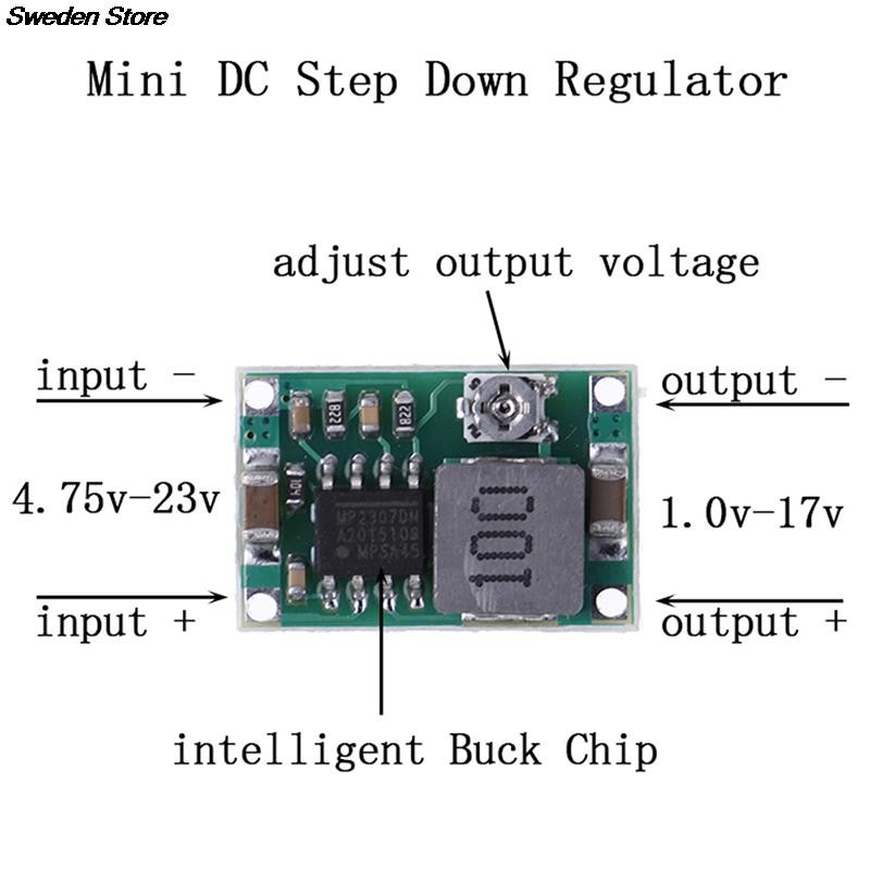 1pc 3A Mini DC-DC Voltage Step Down Converter Volt Regulator 5V-23V to 3.3V 6V 9V 12V