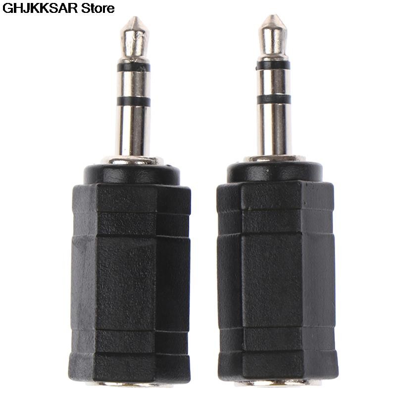 3.5mm stereo audio jack male to 2.5mm female 3.5 to 2.5mm adapter jack for headphones, computer, phone