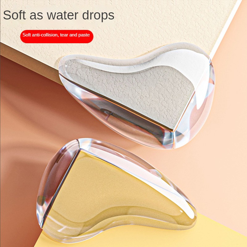 Water Drop Children's Anti-bump Protective Cover Transparent Thickened Silicone Furniture Table Corner Anti-collision Corner