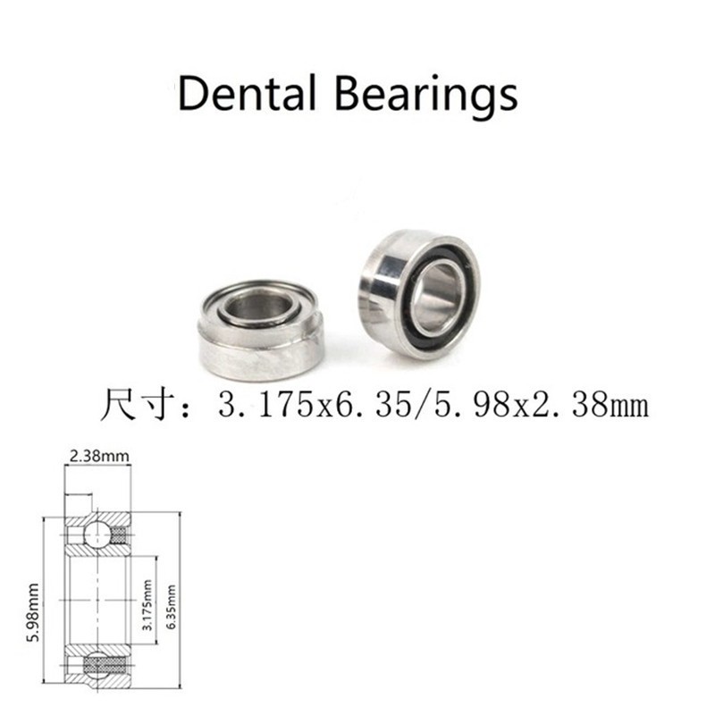 10pcs Stepped Integral Bearings SR144TLKZ1WN for KAVO 625/630/640/636/550/650 3.175x6.35x5.98x2.78mm