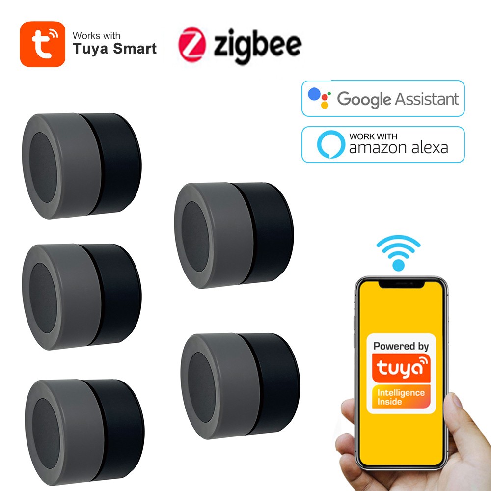 Tuya ZigBee Smart Knob Switch Rotate Wireless Press Landscape Switch Button Controller Smart Life APP Control Smart Home for Gateway