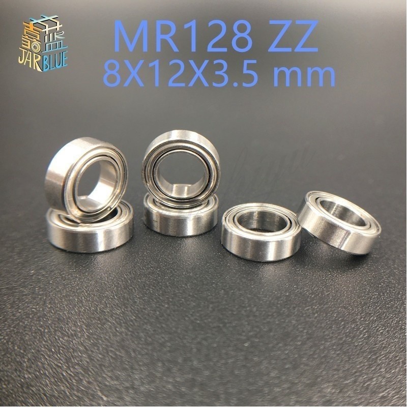 الشحن مجانا 10 قطع MR128ZZ MR128 zz MR128-2Z 8x12x3.5mm اضعا الكرة أخدود عميق محامل مصغرة MR128/L-1280 zz