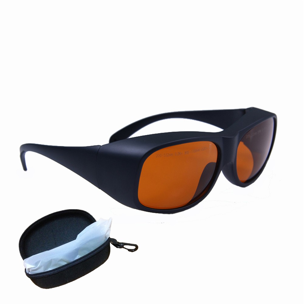 GTY 532nm, 1064nm Multi Wavelength Laser Safety Glasses, Rimless Laser Safety Glasses ND:YAG Laser Protection