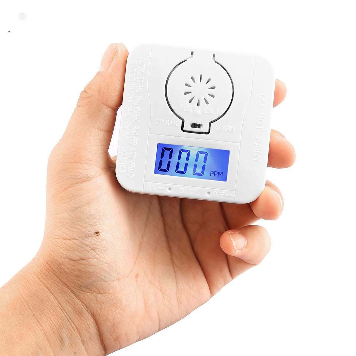 Smoke Detector Carbon Monoxide Gas Heating Alarm Security Alarm Lcd Photoelectric Detectors