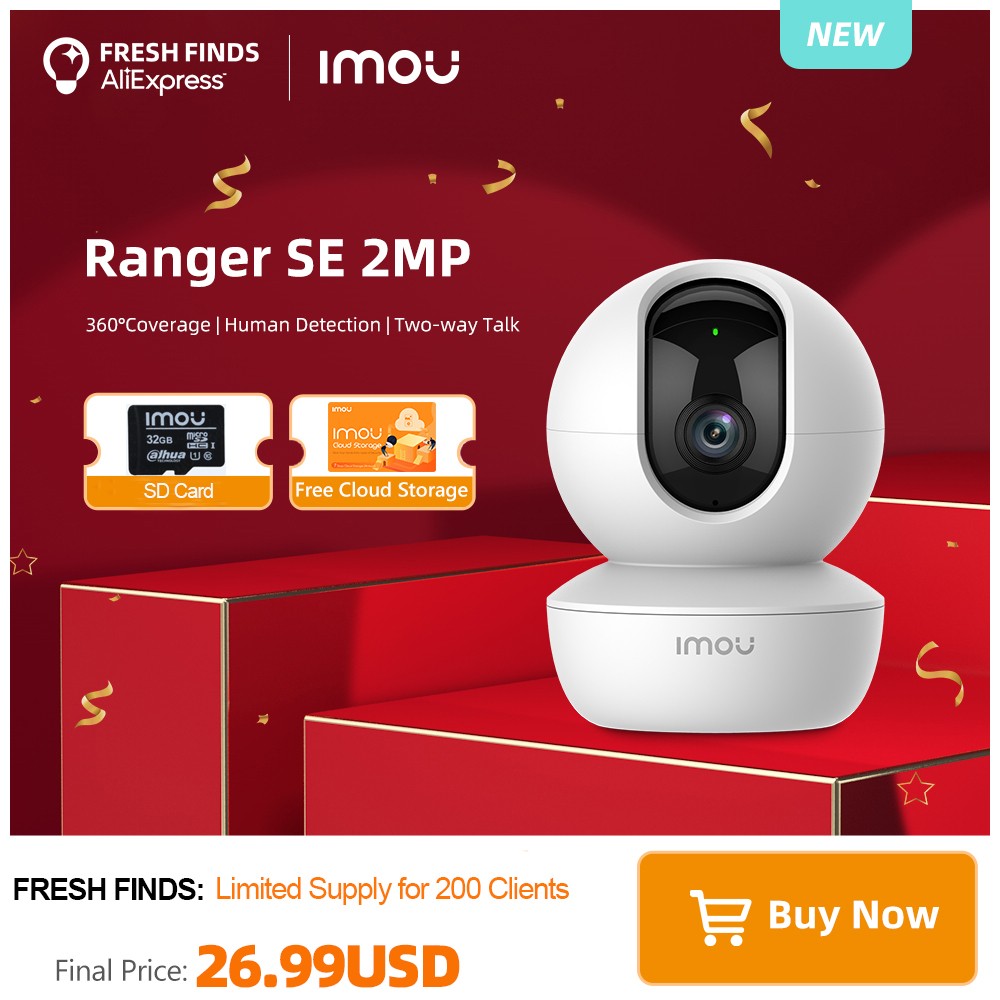 dahua imou Ranger SE 2MP AI human detect camera baby monitor security wireless ip CCTV indoor 4X digital zoom 1080P camera