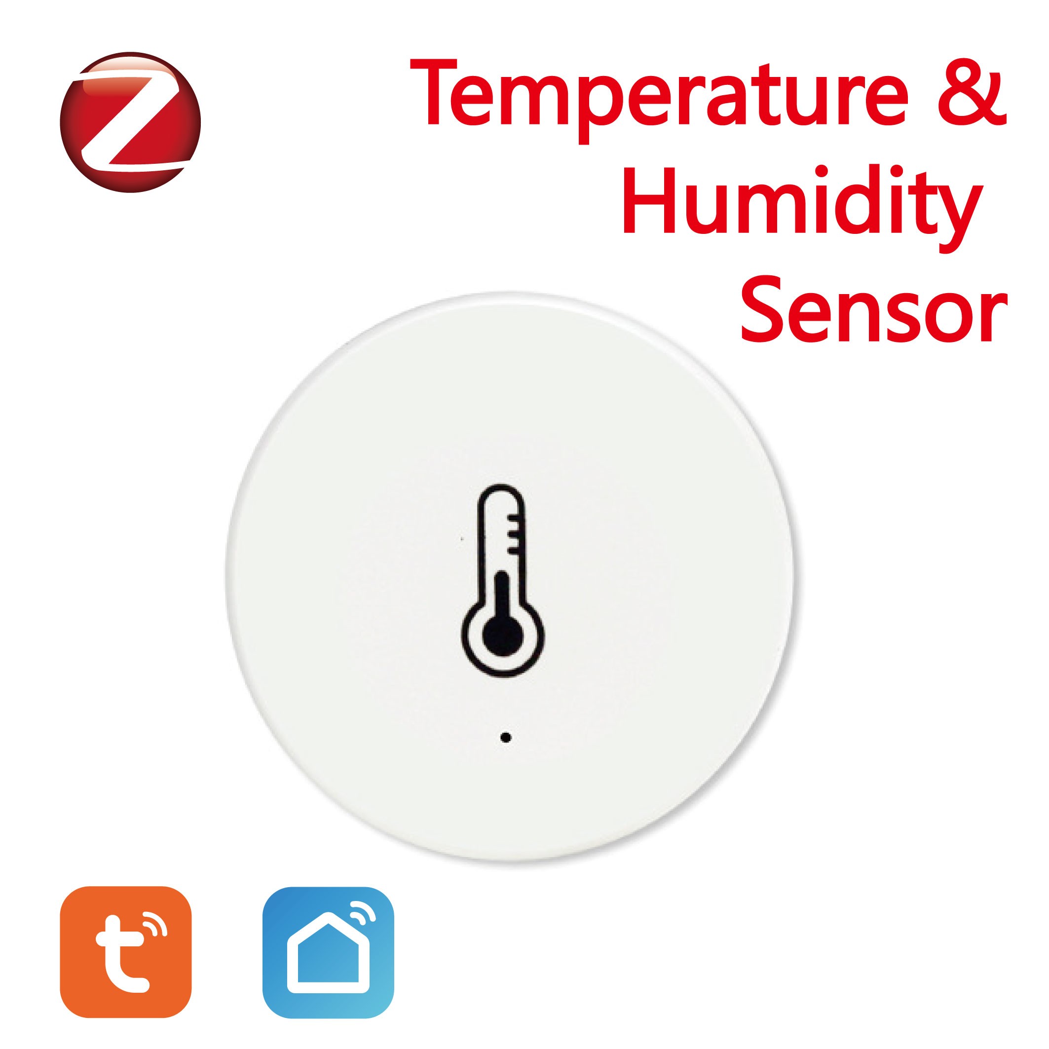 Tuya ZigBee Temperature Humidity Sensor Works with Alexa Google Smart Home Smart Life / Tuya Smart App Contro