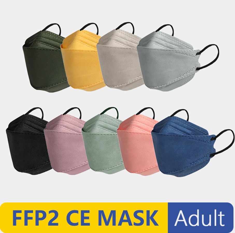 mascarillas ffp2 face mask fpp2 approved kn95 mask 4 ply ffp2fan mascarillas fp2 kn 95 mask for adults black mask ffp3 certified