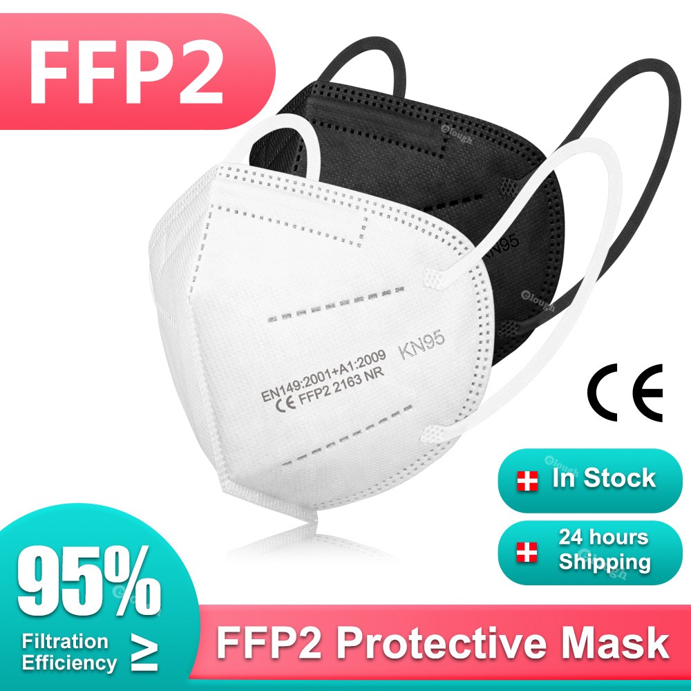 قناع ffp2 mascarillas negras kn95 5 طبقات ماسكارا ديسكارتافيل fpp2 معتمد أقنعة التنفس واقية kn95fan CE قناع الوجه