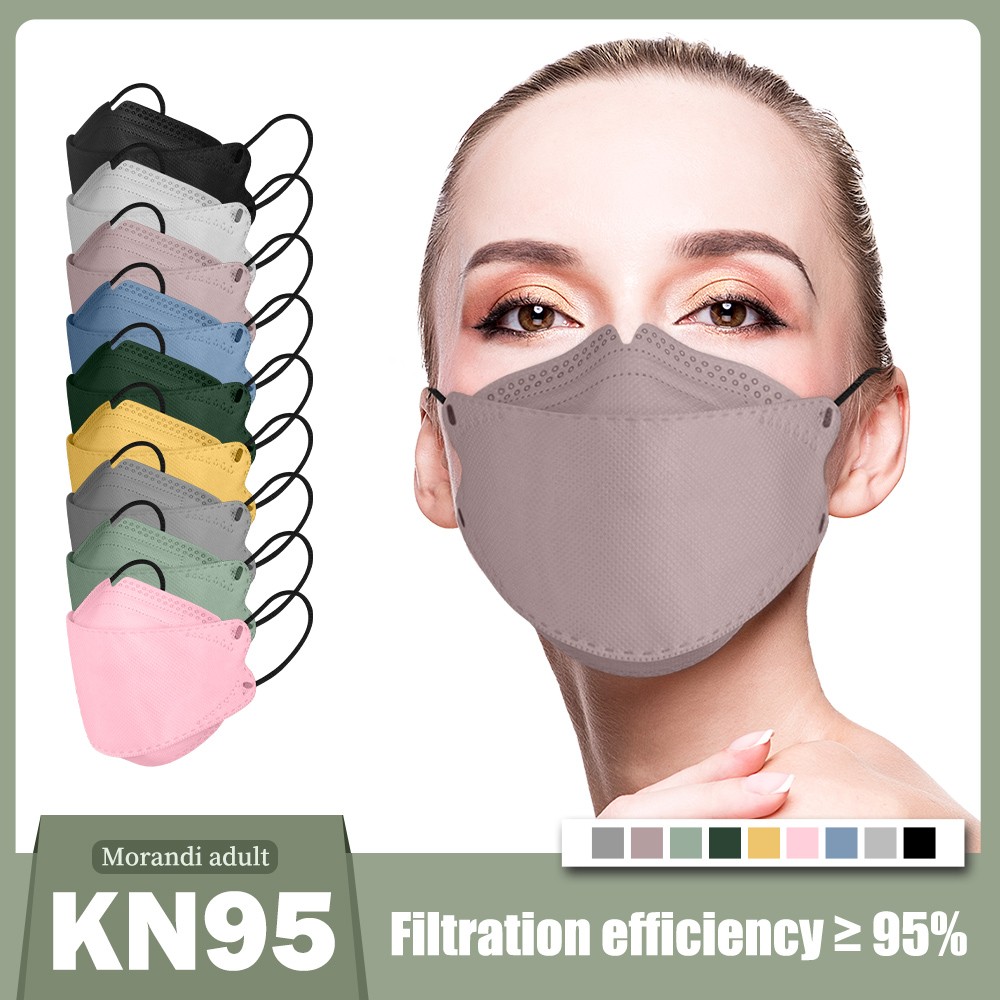 قناع FFP2 معتمد KN95 Mascarillas 4-Layer للبالغين Morandi kf94necce معتمد ملون Mascarilla ffp2masque جهاز تنفس FP2Masque