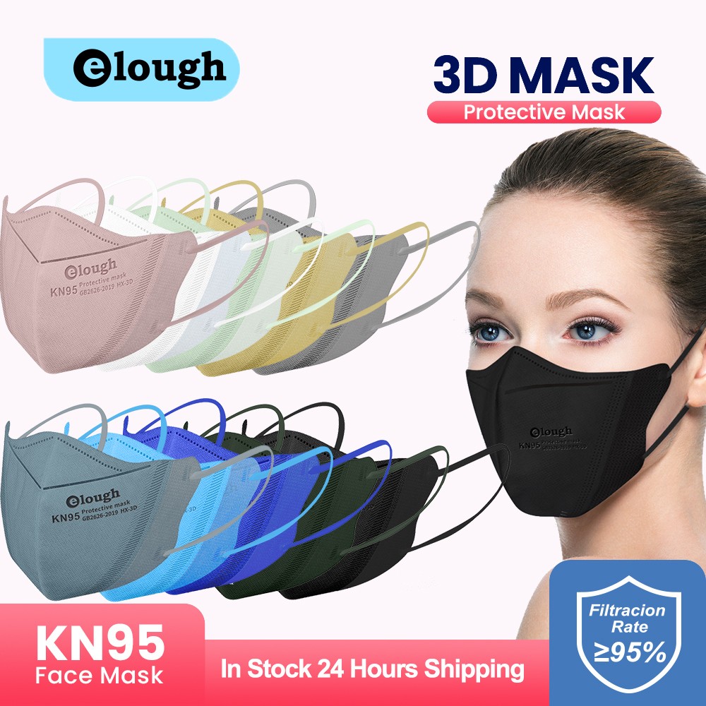 3D Masks Adult KN95 Face Mask FFP2 Mascarillas FPP2 Negras Masque FFP 2 Black ffp2 Mask 4 Layers Mask Mascherina FFP2 Protective Mask