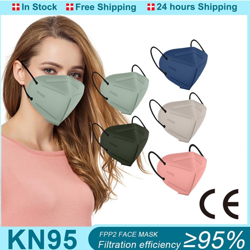 FFP2 Mask KN95 Mascarillas FPP2 Approved Healthy 10-100pcs 5 Layer Morandi Protective Face Mask KN 95 Respirator FFP2MASK маска