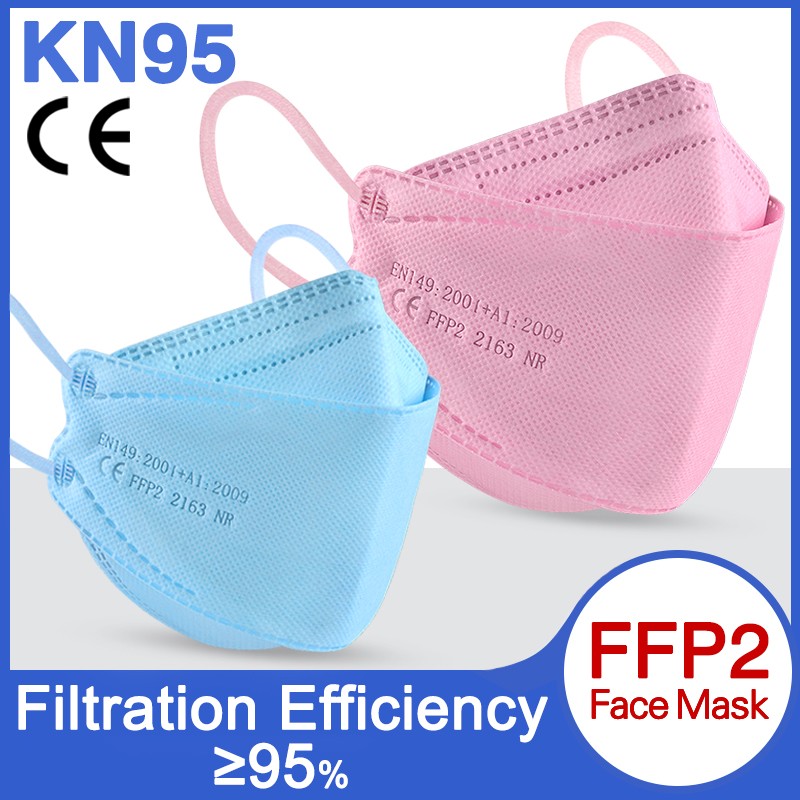 Mascarillas CE FFP2 KN95 Dust Anti-fog Face Mask Breathable Filtration Mouth Masks 4-Layer Mouth маска