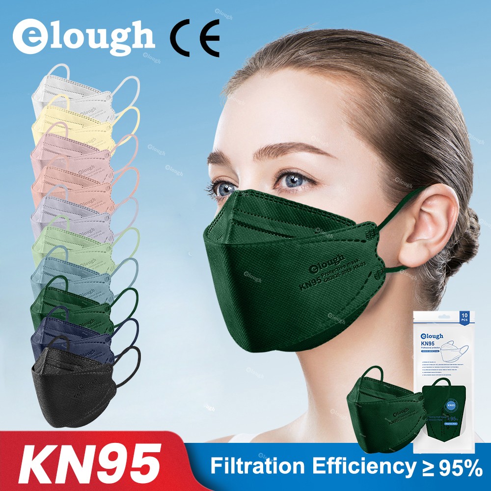 Elough KN95 Mascarillas FPP2 Mask Korean Mascherine FFP2 Mask KN95 Masks Adult Face Mask ffp2masque FFP 2