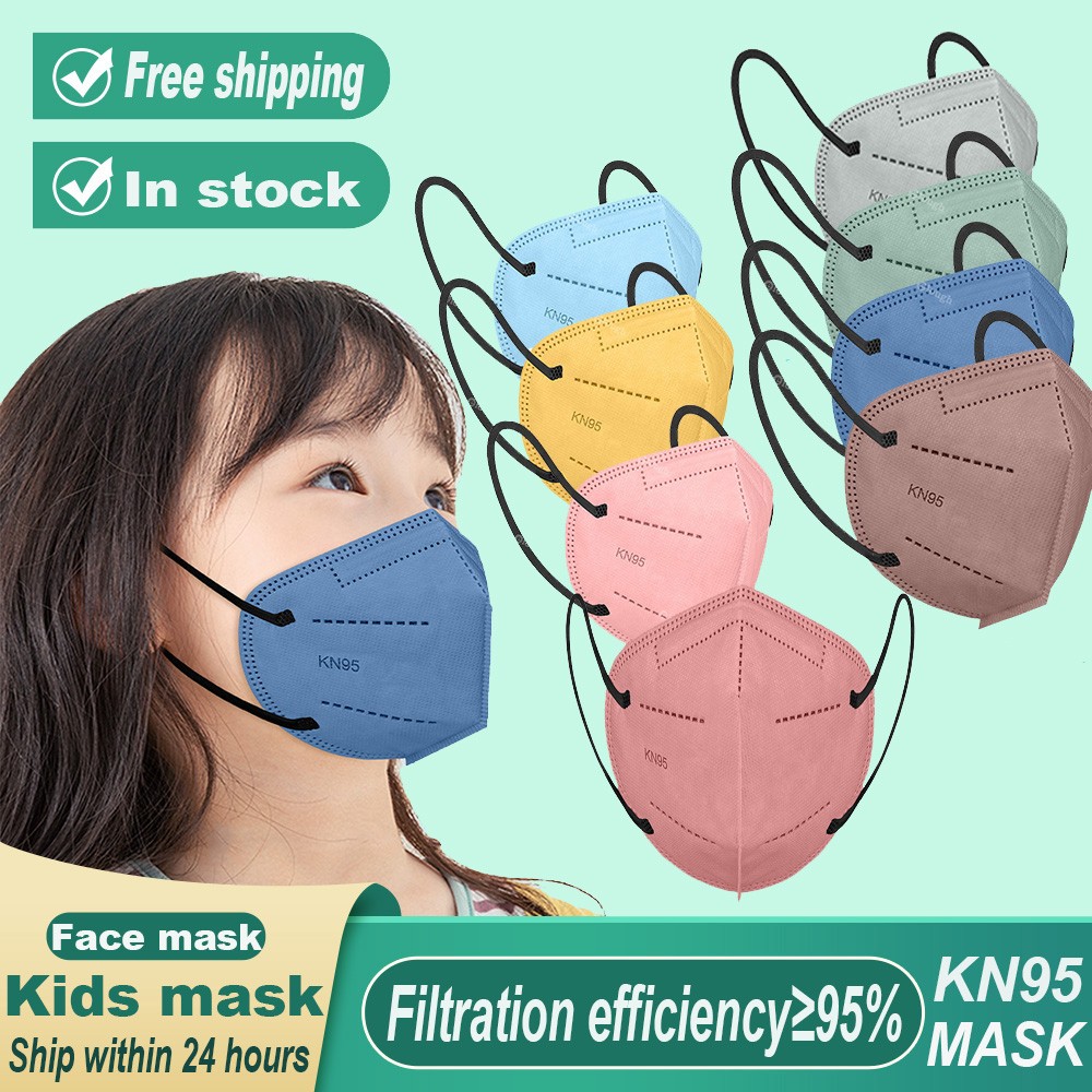 Children FPP2 Masks Kids Face Mask KN95 Face Mask Reusable Disposable Mask 4-12 Ages Mascarillas Mascarillas FPP2 Niños