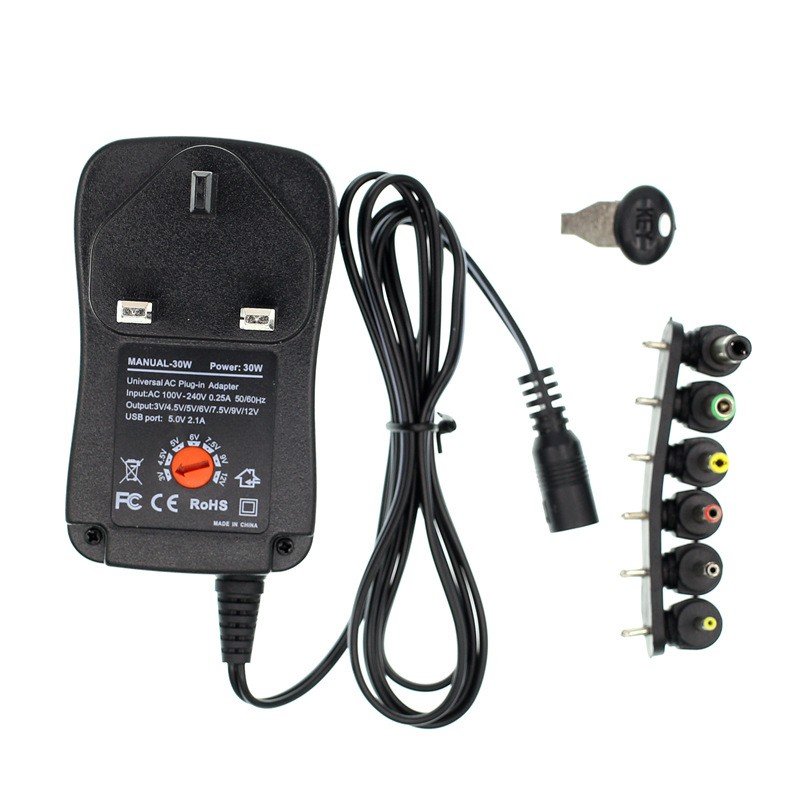 AC 110-240V DC 5V 6V 8V 9V 10V 12V 2A Universal Power Adapter Supply Charger adapter EU US AU UK Adjustable power adapter