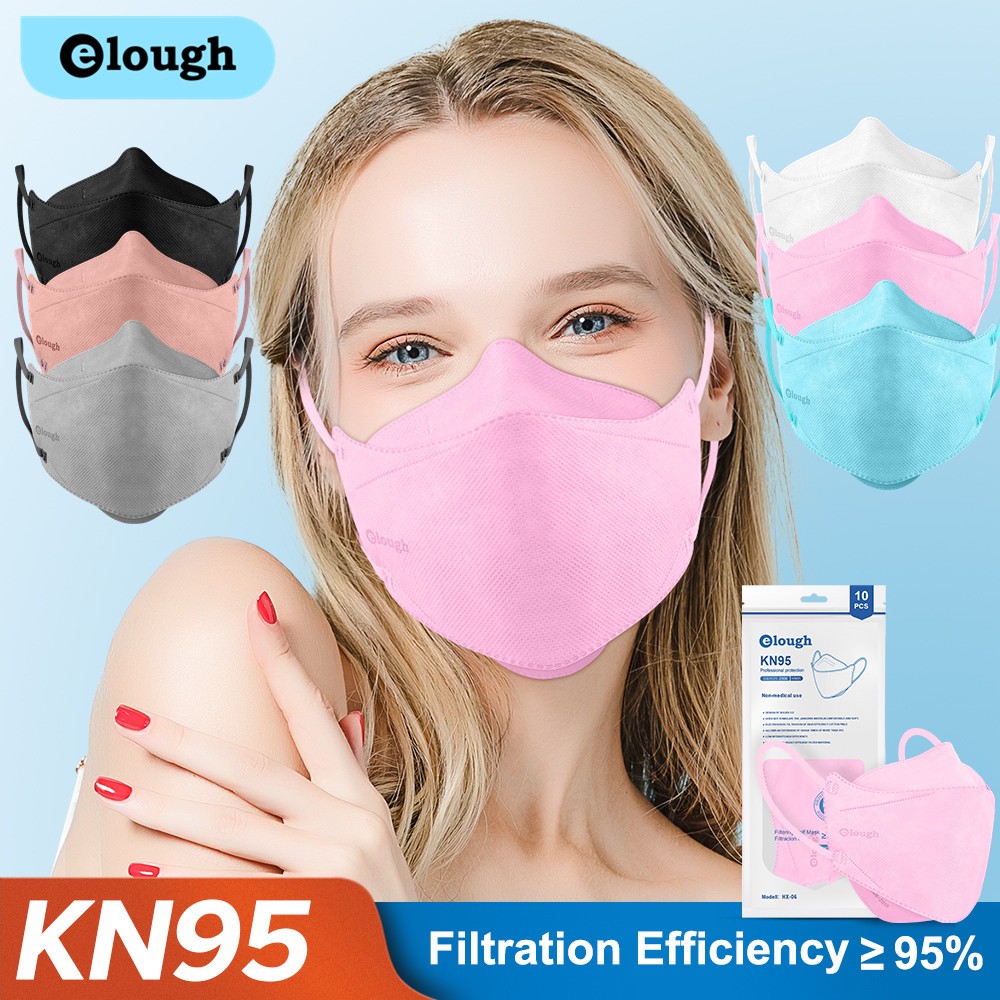 Elough KN95 mascarillas fpp2 mask 4-Layer ffp2masque face mask protective mask adult mouth cover ffp2 mascarilla fpp2 homology ada