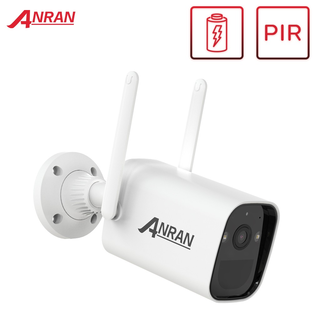 Anrun 3MP HD Wire-Free Security Camera with Battery Wireless Camera IP Surveillance WiFi PIR Camera Smart Detection Robot