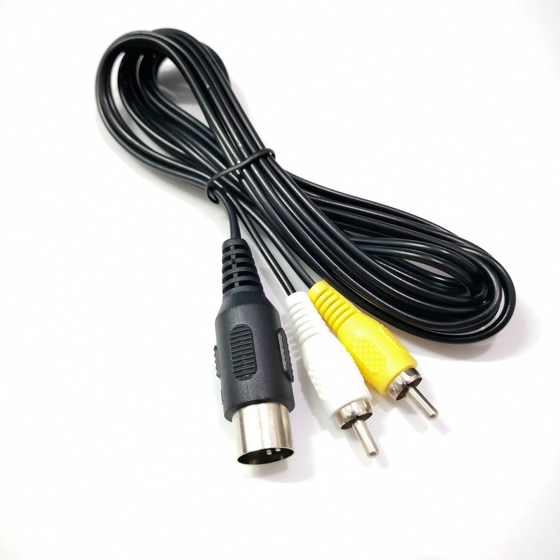 High Quality AV Audio Video Cable for SEGA Mega Drive 1 RCA Cord for Genesis 1