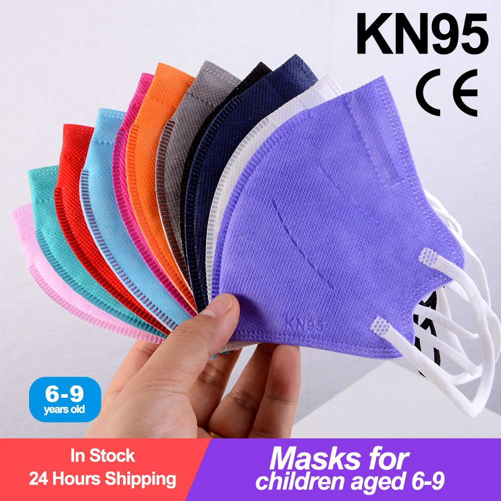 10-100pcs FFP2 Reusable Baby Mask CE Approved FPP2 Mascarillas Infantil 5 Layer Filter ffp2kids mask kn95 mascarillas niños