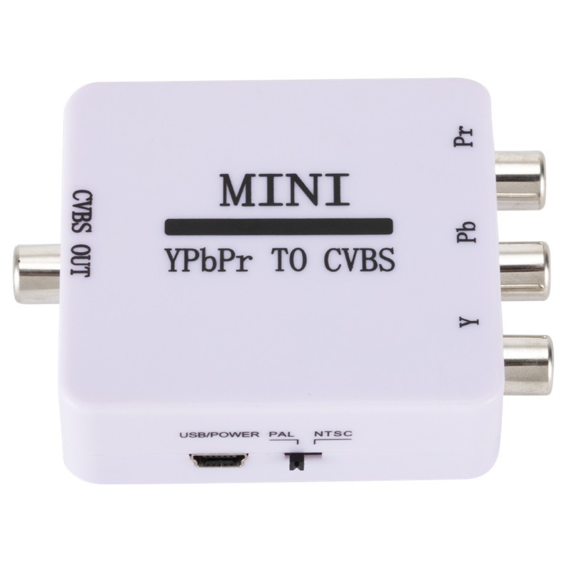 New Mini YPBPR to CVBS Converter Video Component to AV Converter for TV Display