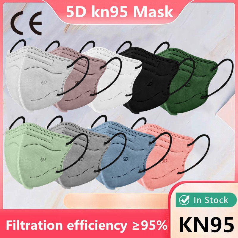 5D face mask KN95 masks ffp2 spain healthy mask FFP2 ce approved fp2 masks kn 95 black respiratory mask ffp3