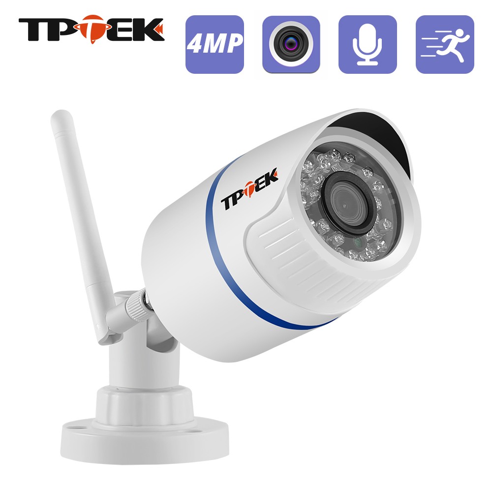 4MP Outdoor WiFi IP Camera Home Security Surveillance Video WiFi Camara HD 1080P Wireless WiFi Audio Recording Camera