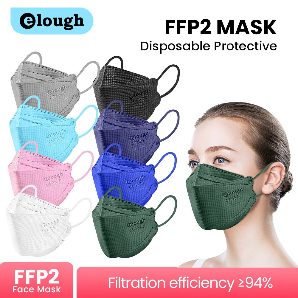 أقنعة FPP2 الكورية KN95 Mascarillas FFP2 homology adas الأسود 4 طبقات واقية الوجه قناع الوجه قابلة لإعادة الاستخدام ffp2fan CE Masque Noir