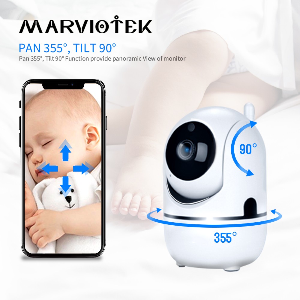 720P Baby Monitor Smart Home Alarm Crying Mini Surveillance Camera with WiFi Security Video Surveillance Camera IP ptz ycc365 tv