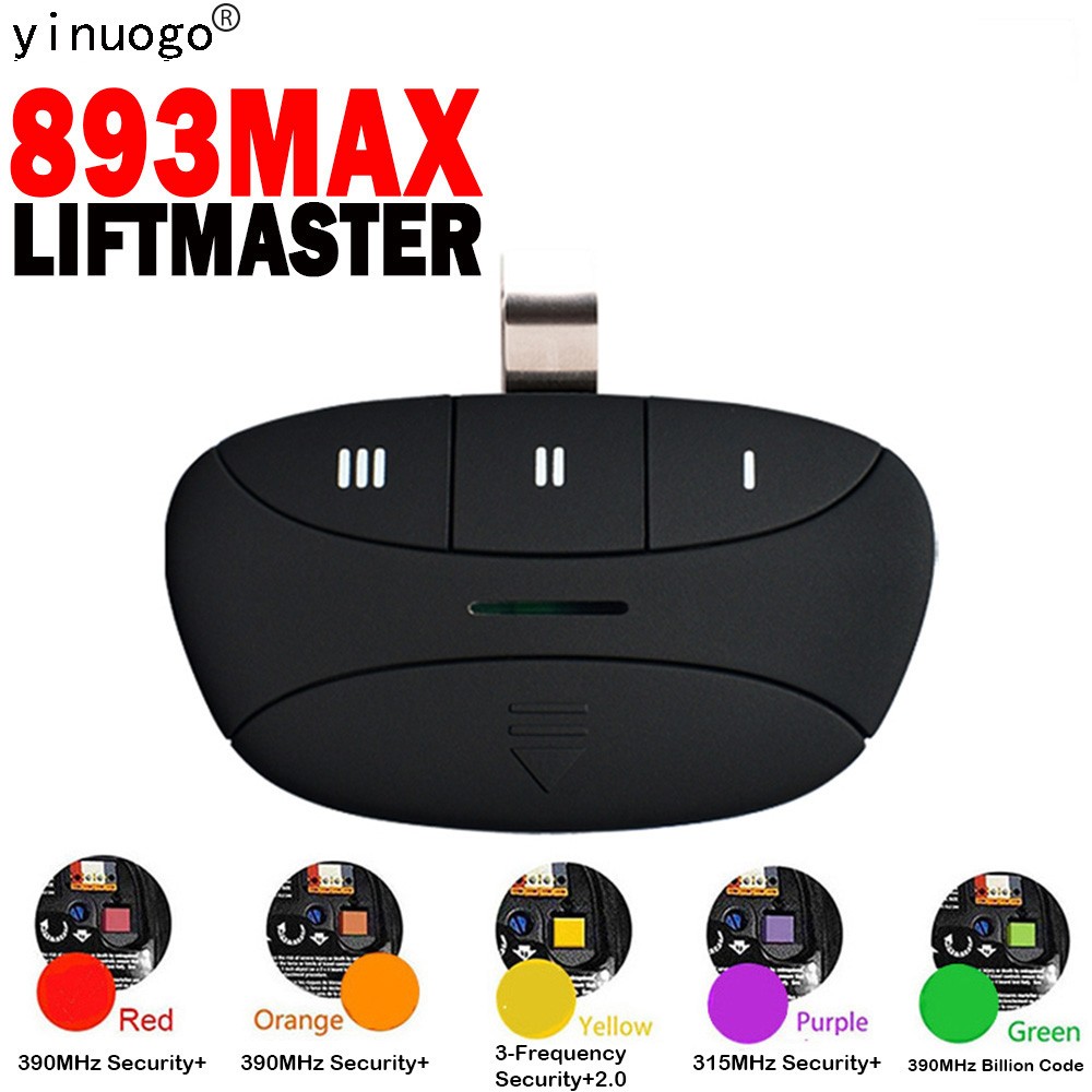 Newest 893MAX Liftmaster Remote Control Garage Door Opener for 371LM 372LM 373LM 971LM 937LM 81LM 83LM 891LM 893LM 953EV 953ESTD