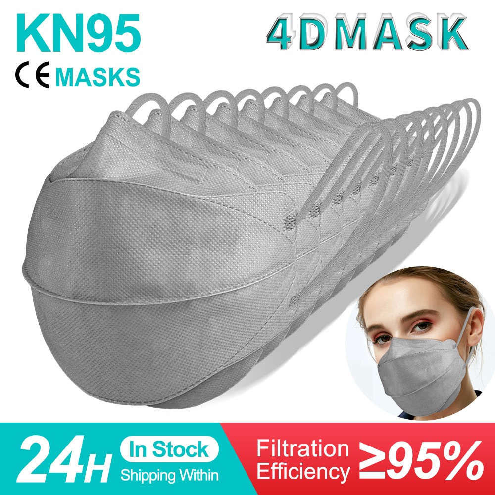 4D Mascarilla FPP2 Homolokada 4 Layers Respiratory Protective Face Mask CE KN95 Mascarillas Negras Reusable ffp2fan Certification