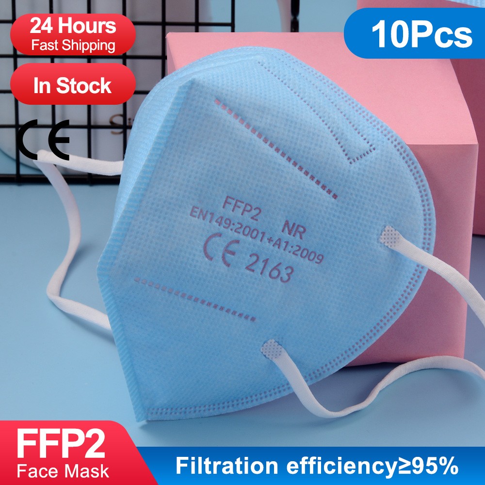 5-100pcs FFP2 Mask Reusable kn95 Masks 5 Layers Face Mask FFP2 Mascarillas Protective Approved Healthy KN95 Blue FPP2 fp3fan