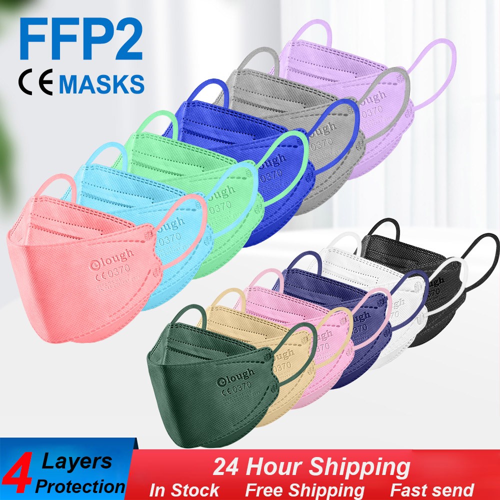 KN95 ffp2mascarillas approved sanitary 4 layer mascherine ffp2 protective respirator fpp2 reusable filter face fish masks