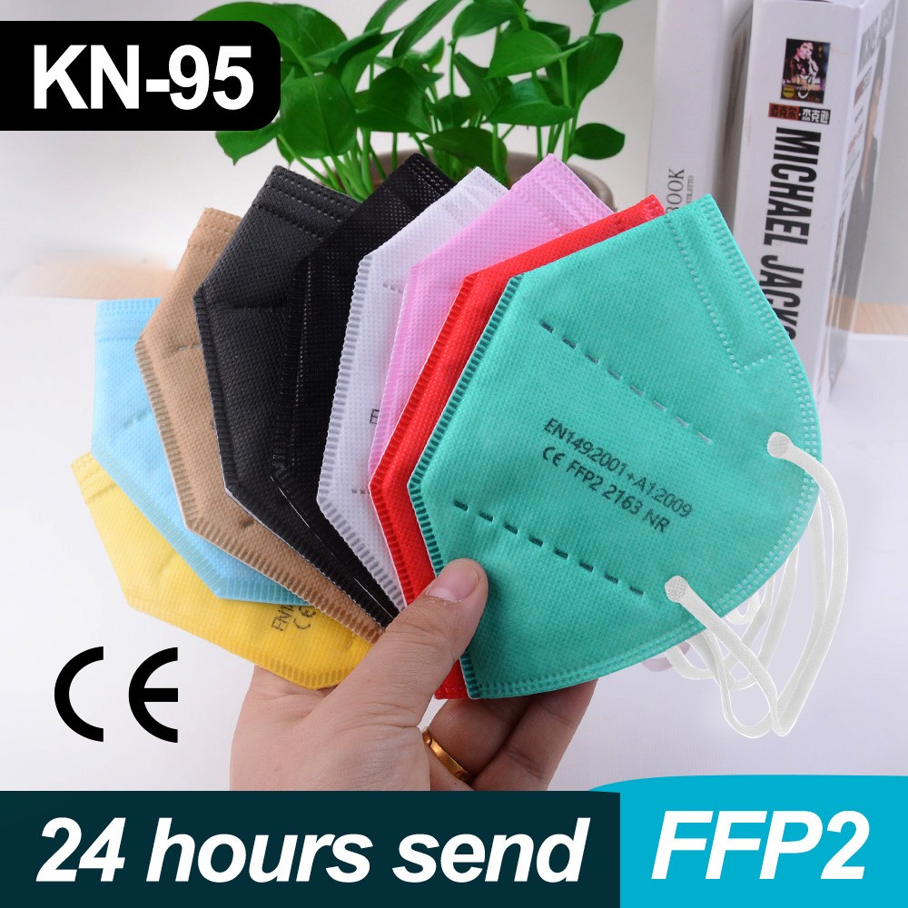 1-100 قطعة KN95 أقنعة ffp2fan ffpp2 الفم قناع قابلة لإعادة الاستخدام KN95 التنفس FPP2 Masque FFP2 واقية الوجه Mascarillas Masken CE