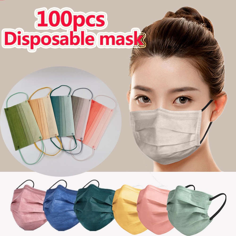 Disposable face mask adult mascarillas quiurgicas homology adas mask black mouth protective Mondkapjes Morandi color mondmaskers