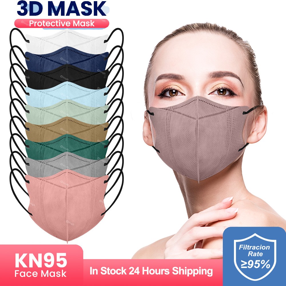 Elough Morandi 3D Mask for Mascaras kn95 korean fish mask ffp2fan adult 4L Ayers FFP 2 KN95 Mask KN 95 Mask Black