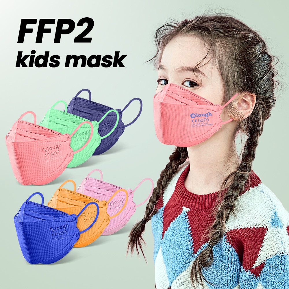 Elo FPP2 Masks For Kids 6-12 Years Korean Fish Mascarilla Infantil FPP2 Resale 4 Layers FFP2 KN95 Mask For Kids