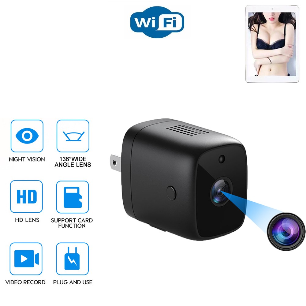 Plug And Use Wireless IP Camera Night Vision Home Surveillance Camera With Wifi Real-time Remote Monitoring Micro Camcorder