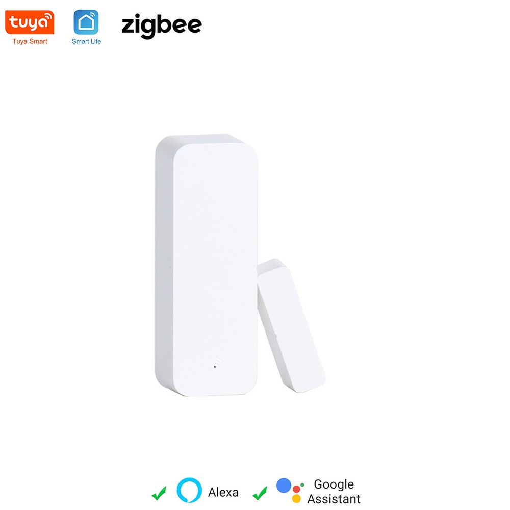 Tuya ZigBee Door Sensor Connect Open Sensor for Smart Home Automation App Remote Control Work with Aliax, Google Home