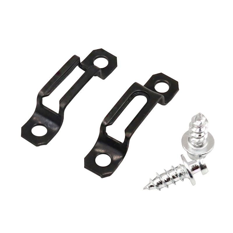 10pcs 2in1 Invisible Cabinet Connectors Metal Cupboard Hinge Assembly Furniture Connecting Bracket Recessed Screw Fastener