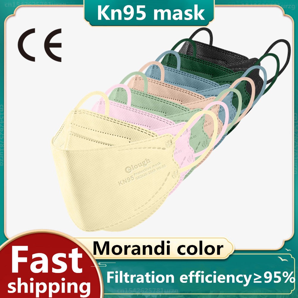 Elo Macron Color Kn95 Mascarilla Mask FFP2 Homolucada Spain 4 Layers KN95 Face Mask Reusable FPP2 Masks Fish Mask ffp2fan