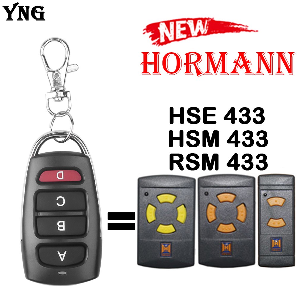 Hormann HSE HSM RSM 433mhz Remote Control Duplicator Copy Fixed Code Garage Gate Remote Control